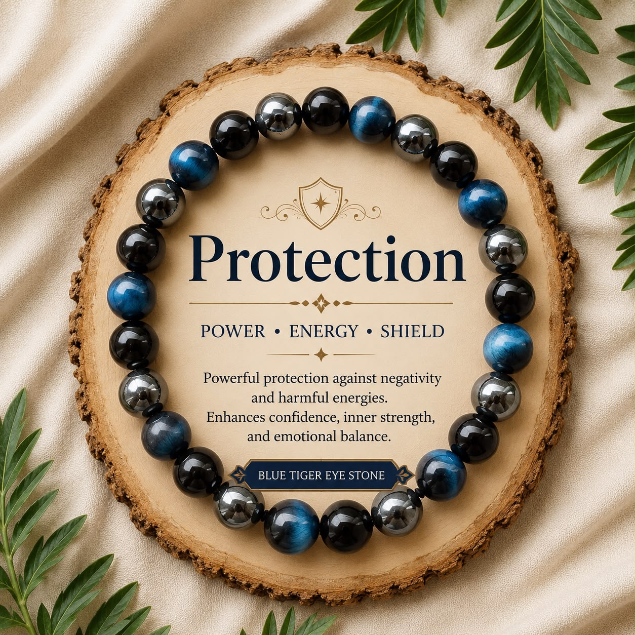 Premium Tiger's Eye Beaded Bracelet ✨