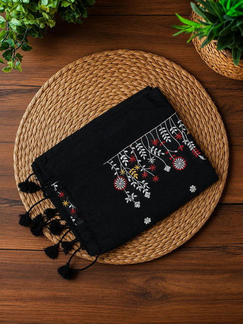 Handloom Cotton Saree with Thread Work🌸