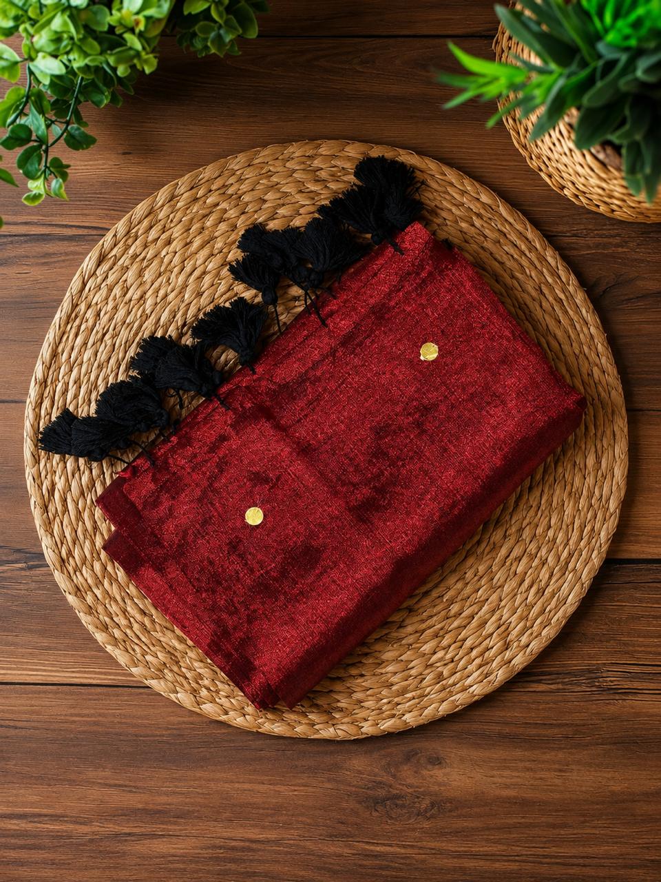 Mul Cotton Tissue Saree with Sequin Work